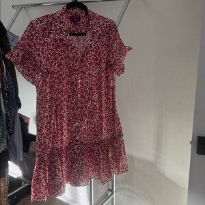 J. Crew Cherry Print Button-Up Shirt